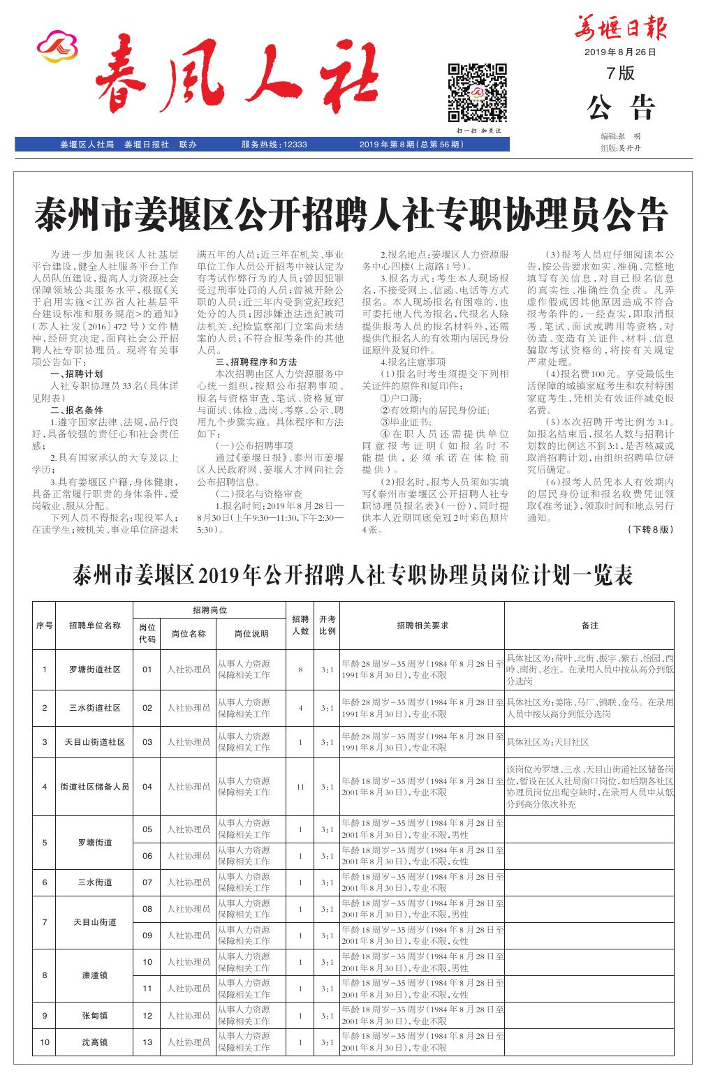 泰州最新招聘信息全面概覽