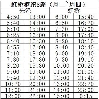 虹橋7路最新時刻表詳解與概覽