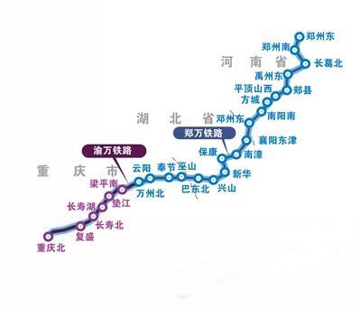 鄭萬高鐵最新線路圖及其解析